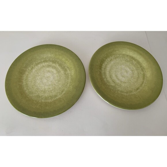 Better Homes and Gardens Melamine Round Salad Plates Green 8.5" Set of 5 - Picture 4 of 12